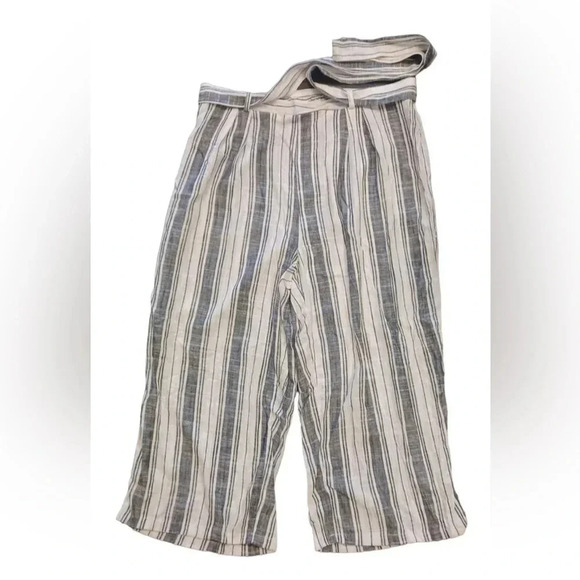 Urbanology Luxury Linen Collection Blend Wide Leg Capri Pants Size  XL - Picture 1 of 7